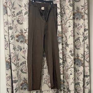 Elie Tahari Brown Wide Leg Pants